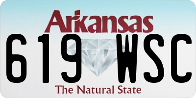 AR license plate 619WSC