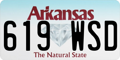 AR license plate 619WSD