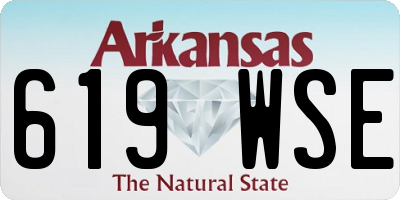 AR license plate 619WSE