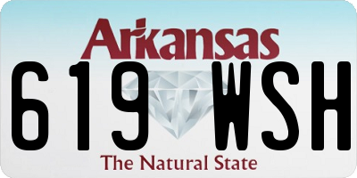 AR license plate 619WSH