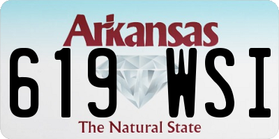 AR license plate 619WSI