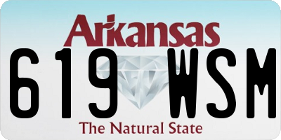 AR license plate 619WSM