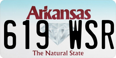 AR license plate 619WSR
