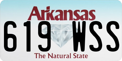 AR license plate 619WSS