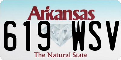 AR license plate 619WSV