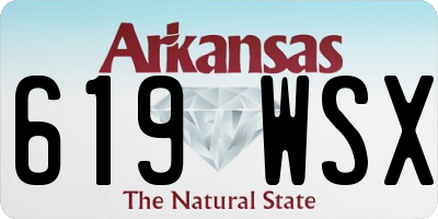 AR license plate 619WSX