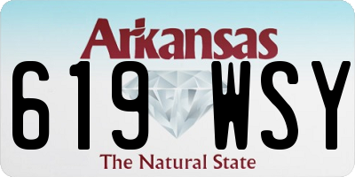AR license plate 619WSY