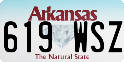 AR license plate 619WSZ