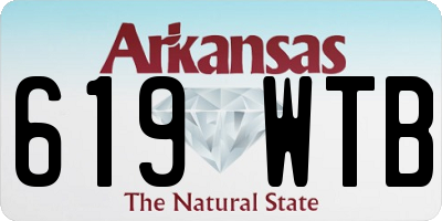 AR license plate 619WTB