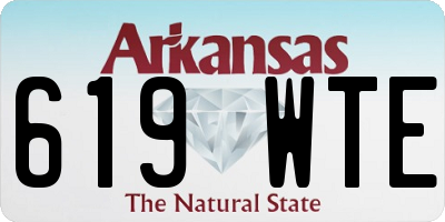 AR license plate 619WTE