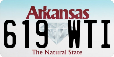 AR license plate 619WTI