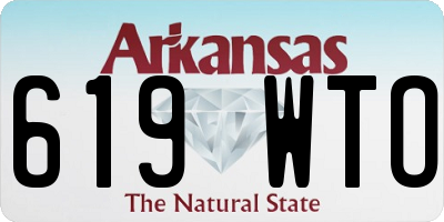 AR license plate 619WTO