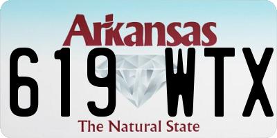 AR license plate 619WTX