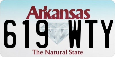 AR license plate 619WTY