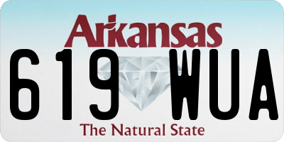AR license plate 619WUA