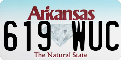 AR license plate 619WUC