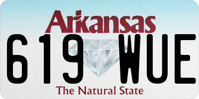 AR license plate 619WUE