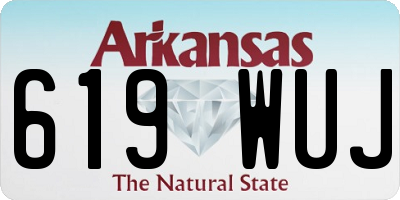 AR license plate 619WUJ