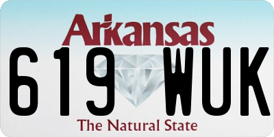 AR license plate 619WUK