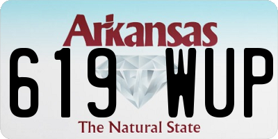 AR license plate 619WUP