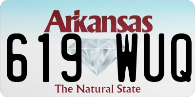 AR license plate 619WUQ