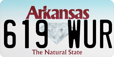 AR license plate 619WUR