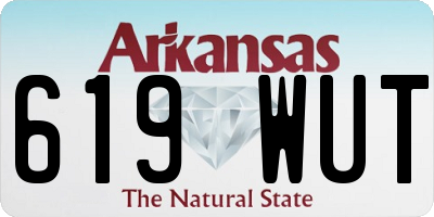 AR license plate 619WUT