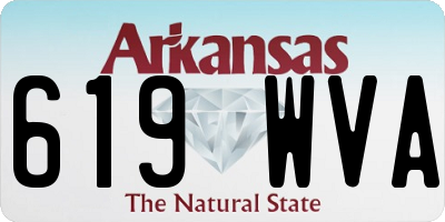 AR license plate 619WVA