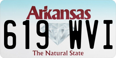 AR license plate 619WVI