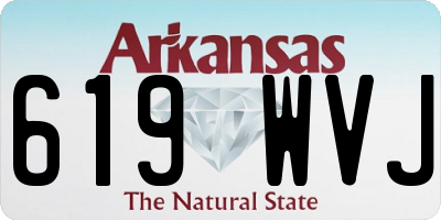 AR license plate 619WVJ