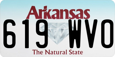 AR license plate 619WVO