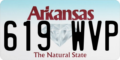 AR license plate 619WVP
