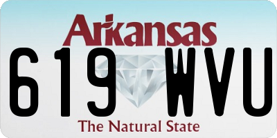 AR license plate 619WVU