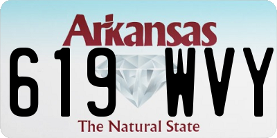 AR license plate 619WVY