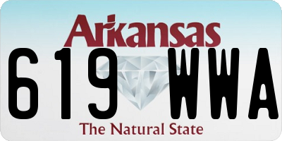 AR license plate 619WWA