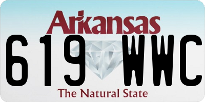 AR license plate 619WWC