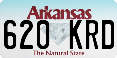 AR license plate 620KRD