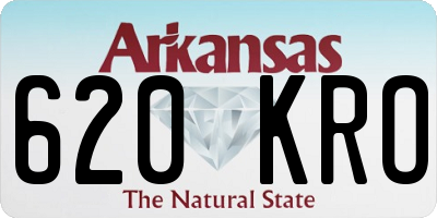 AR license plate 620KRO