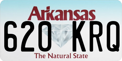 AR license plate 620KRQ