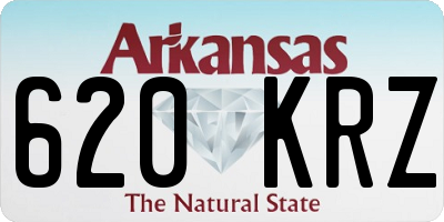AR license plate 620KRZ