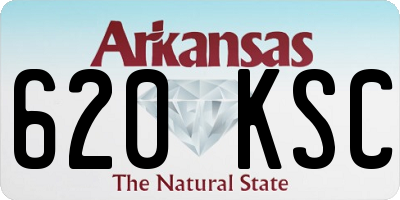 AR license plate 620KSC