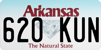 AR license plate 620KUN