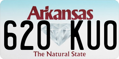 AR license plate 620KUO