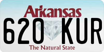 AR license plate 620KUR