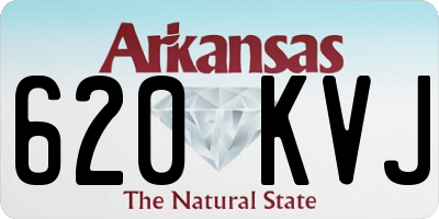 AR license plate 620KVJ
