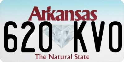 AR license plate 620KVO