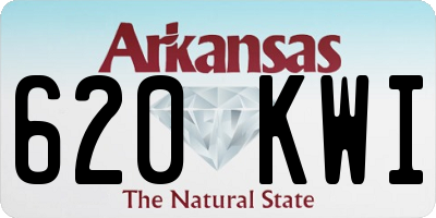 AR license plate 620KWI