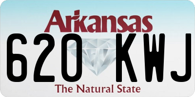 AR license plate 620KWJ