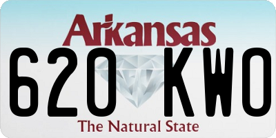 AR license plate 620KWO
