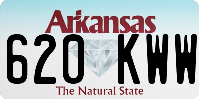 AR license plate 620KWW